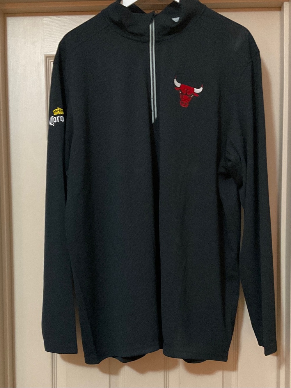 Chicago Bulls / Corona - Sport-Tek Black Quarter-Zip Pullover (Men’s 2XL)